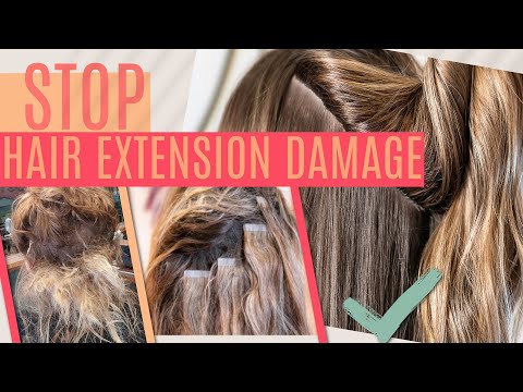 How to Repair Damaged Hair After Taking off Extensions