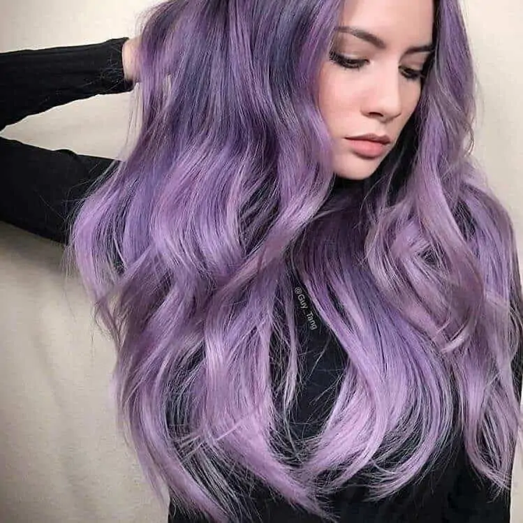 Pastel purple hair