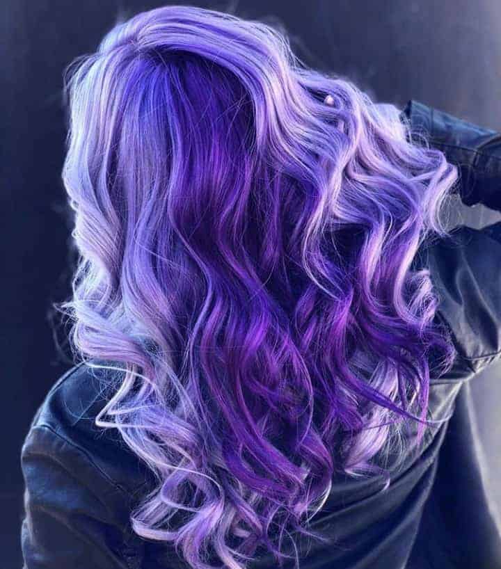 Beautiful purple hair