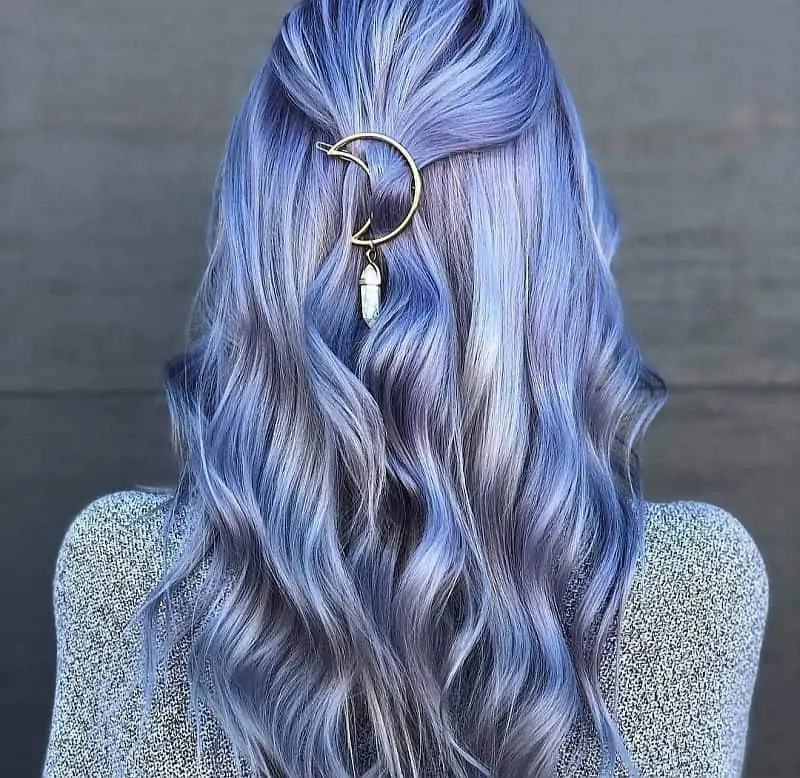 lilac hair pastel