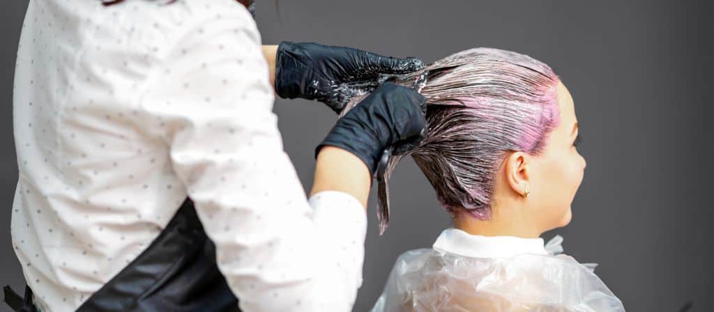 salon hair coloring service
